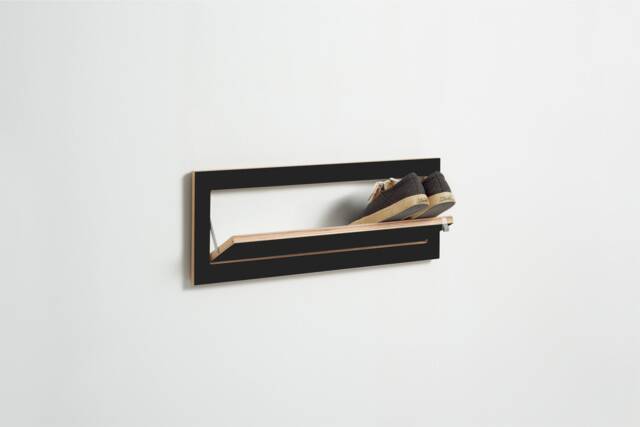 Fl??pps Shoe Rack 60x27-1 - Black - image 1