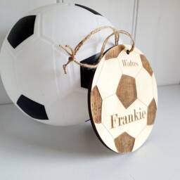 Personalised Football Team Name Sign - Wooden Kids Bedroom Decor - thumbnail 3