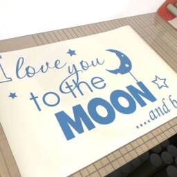 I Love You To The Moon & Back Wall Decal, Nursery Sticker, To Sticker Decor, Baby - thumbnail 2