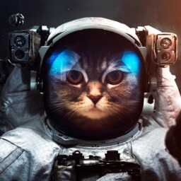 Astronaut Cat Area Rug - Sci-Fi Cosmic Decor Mat - thumbnail 4