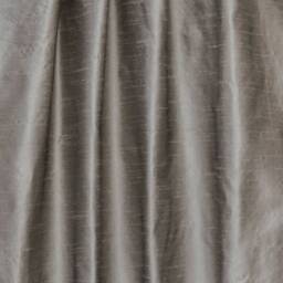 Metallic Warm Silver Art Silk Curtain Panels, Faux Curtains - Rod Pocket, Grommet, Box Pleat, Three Pinch Tab Top, Plain Ring Top - thumbnail 3