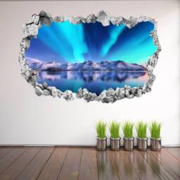 Northern Lights Wall Decal Sticker Mural Poster Print Art Home Bedroom Office Decor Kr29 - thumbnail 1