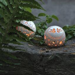 Dove Tea Light Holder Ceramic Candle Lantern, Wedding Centerpiece - thumbnail 3