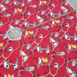 Nordic Christmas Tree Skirt With Bird Decor Danish Swedish Ornament Scandinavian God Jul - thumbnail 3