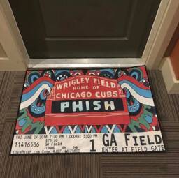 Custom Ticket Stub Doormat