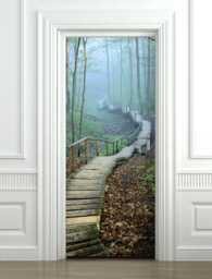 Door Sticker, Wallpaper, Mural, Nature Wall Art, Bridge Bedroom Living Room Home Decor, Decor Mural - thumbnail 2