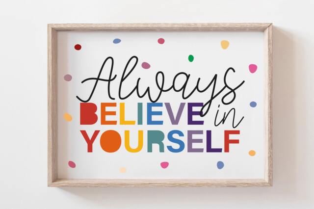 Girls Nursery Print, Playroom Boys Bedroom, Decor, Kids Wall Art, Rainbow Colourful, Toddler Room - image 1