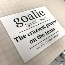 Dictionary Meaning Goalie Wall Sticker, Football Art Gift Decor, Goalie Decor Decal - thumbnail 2