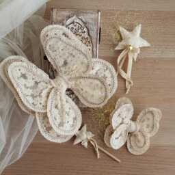Openwork Wings For Toy, Toy Fairy Wings, Butterfly Costume A Butterfly, Small - thumbnail 2