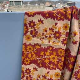 Handmade Block Print Patchwork Reversible Cotton Kantha Quilt Ethnic Bedspread - thumbnail 3