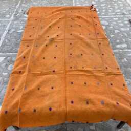 Handmade Block Print Patchwork Reversible Cotton Kantha Quilt Ethnic Bedspread - thumbnail 4