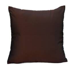 Brown/Blue Silk Blend Throw Pillow Cover, Decorative Cushion Covers, Striped Accent Pillow, Embroidered Farmhouse Pillow, Mid Century Pillow - thumbnail 2