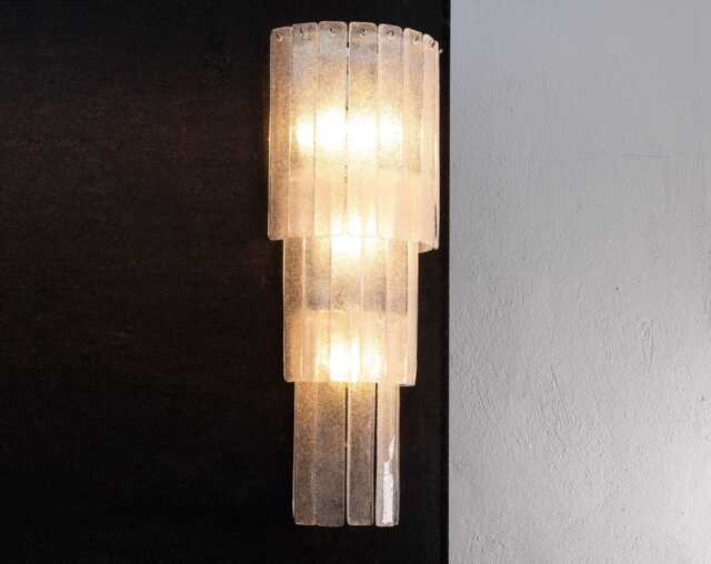 Murano Glass Wall Sconce - Vintage Venetian Deco Lighting - image 1