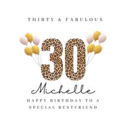 Bestfriend 30Th Birthday Candle Sticker Label Stickers 30 - thumbnail 4