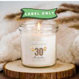 Bestfriend 30Th Birthday Candle Sticker Label Stickers 30 - thumbnail 3