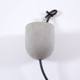 Handmade Concrete Cylinder Pendant Light With Epoxy Spheres - thumbnail 2