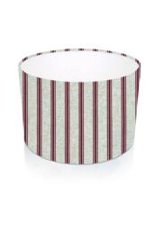 Kashmira Ruby Red Striped Cylinder/Drum Lampshades Pendant Shade Table, Colourful Handmade in Uk, Custom Shade, Wine - thumbnail 1