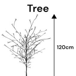 Solar Blossom Tree Light Garden Decoration Decor Eco Lights Outdoor Flashing - thumbnail 2