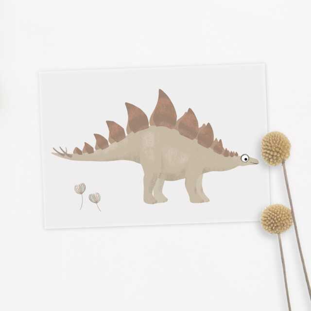 Iron-On Patch Stegosaurus Dinosaur - image 1