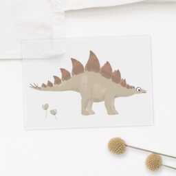 Iron-On Patch Stegosaurus Dinosaur - thumbnail 2