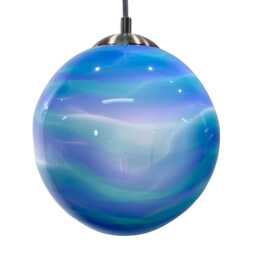 Blue Wave Hand Blown Glass Pendant Light Ready-Made - thumbnail 2