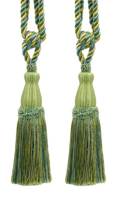 "D??copro Tassel Tieback, Length 8 1/2"" - 21.5cm, Spread 30" - image 1