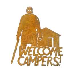 Welcome Campers Jason Voorhees Halloween Decoration Wall Sign - Free Shipping in Us - thumbnail 1