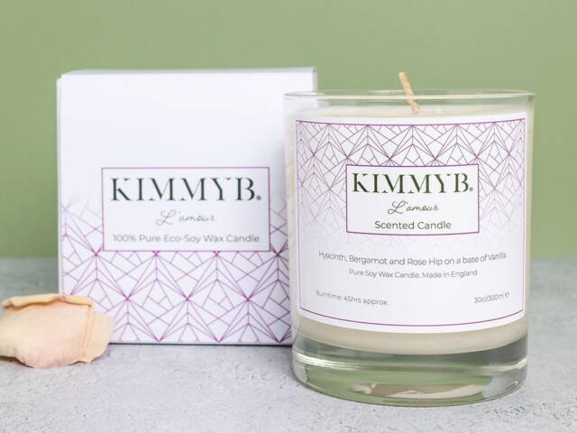 Mothers Day Special Lamour - Eco Soy Wax Luxury Boxed Candle By Kimmyb - image 1