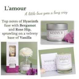 Mothers Day Special Lamour - Eco Soy Wax Luxury Boxed Candle By Kimmyb - thumbnail 2