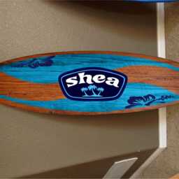 Custom Surfboard Wall Hanging Hawaiian Beach Decor - 48 - thumbnail 2