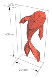 Fish 3D Papercraft, Koifish Decor - thumbnail 2