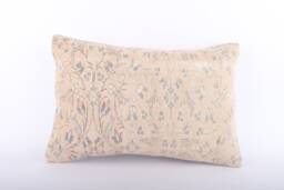 16x24 Turkish Kilim Pillow Embroidered Lumbar Cushion