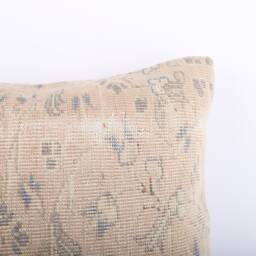 16x24 Turkish Kilim Pillow Embroidered Lumbar Cushion - thumbnail 3