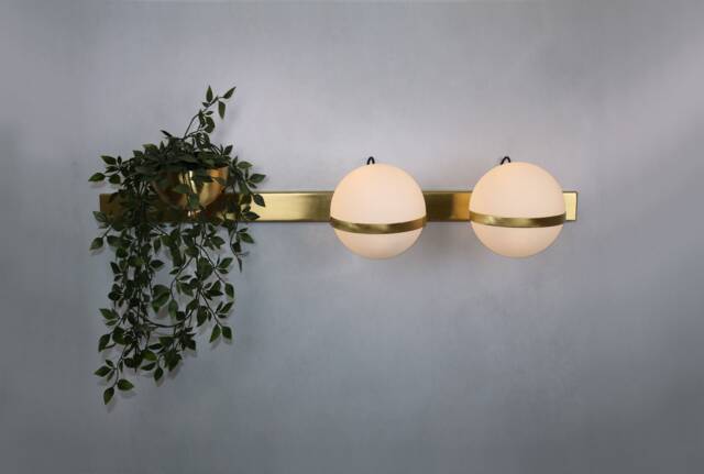 Vanity Light - Modern Wall Sconce Brass Lights- Mid Century Fixture - image 1