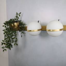Vanity Light - Modern Wall Sconce Brass Lights- Mid Century Fixture - thumbnail 2