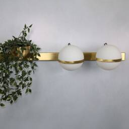 Vanity Light - Modern Wall Sconce Brass Lights- Mid Century Fixture - thumbnail 3