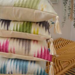 Cushion 40x40cm - Handmade in France Cotton/Linen Furnishings - thumbnail 2