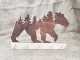 Nature Key Hook, Wall Organizer, Adventure Sign, Key Hanger, Chain Holder, Hooks For Wall, Rack Dog Leash Holder