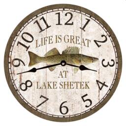 Walleye Clock - Personalized Clock