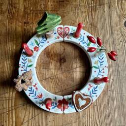 Advent Wreath Sweden White