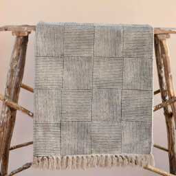 Large 10x14 Ft Indian Rugs, Cotton Rug, Woven Area Decor Rustic Decorative Bohemian Indian - thumbnail 3