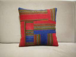 Patchwork Kilim Pillow 16 X16 Inches Wonderful Kilim Patchwork Pillowturkish Cushion Wool Pillow Handmade Pillo - thumbnail 1
