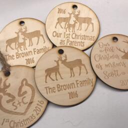 Personalized Christmas Ornament - Christmas Tree Decoration Gift - thumbnail 2
