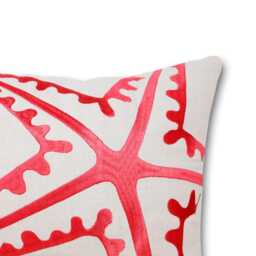 Nautical Pillow Cover, Starfish Pillow, Sea Life Housewarming Gift, Beach Decor, Linen Starfish, Gift For Her - thumbnail 2