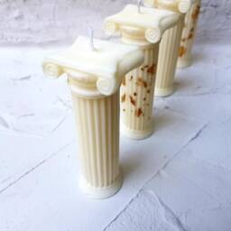 Greek Column Candle/ Candles/Made in Greece/Mythology/Soy Wax Candles/ Eco Friendly/ Roman Column/ Pillar Candle/Candle Decor/Gifts - thumbnail 2