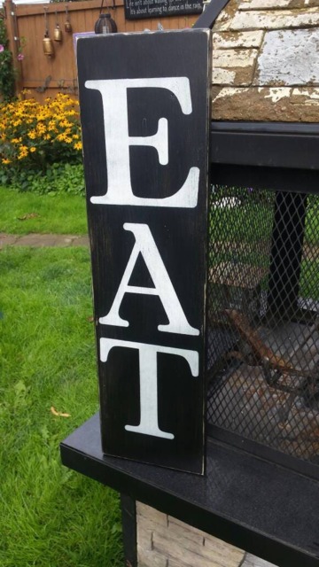Eat Distressed Wood Sign Large Vertical Rustic Kitchen Primitive Farmhouse Decor Fixer Upper Wall Hanging Housewarming Gift - image 1