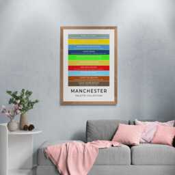 Manchester Funny Colour Palette Print, Poster Wall Art - thumbnail 2