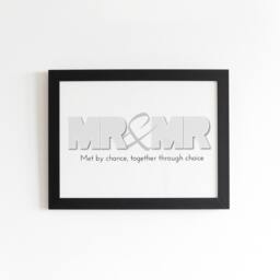 Personalised Mr & Mrs Print Photo Collage Couple Wedding Gift Montage Framed Art Home D??cor - thumbnail 3
