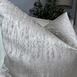 Luxury Taupe Cushion Cover - Textured Design Reversible Pillow Case For Sofa Or Bed Nessa - thumbnail 4