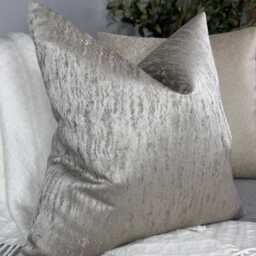 Luxury Taupe Cushion Cover - Textured Design Reversible Pillow Case For Sofa Or Bed Nessa - thumbnail 2
